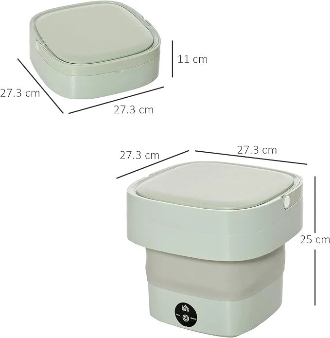 Foldable Mini Laundry Machine – Portable Washer for Home & Travel