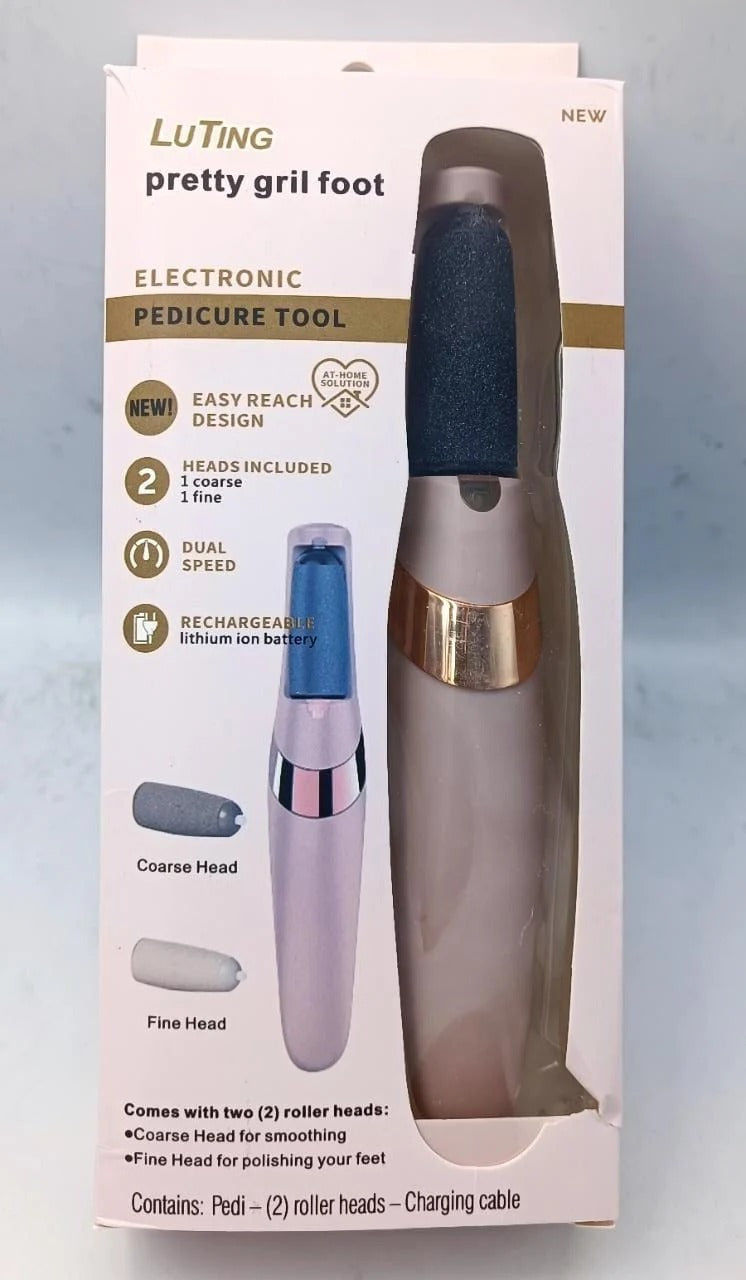 Electric Pedicure Foot File Callus Remover – Rechargeable Foot Care Tool