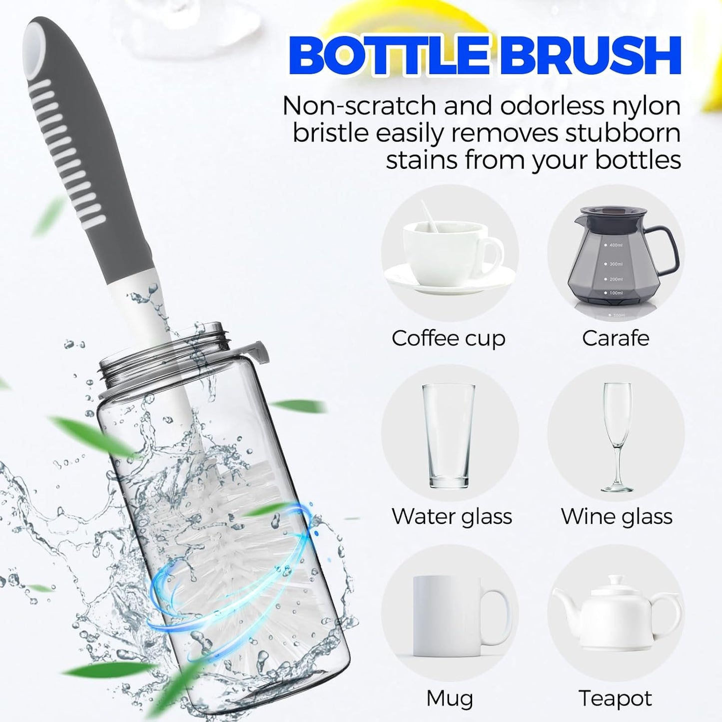 4-Piece Kitchen Scrub Brush Set