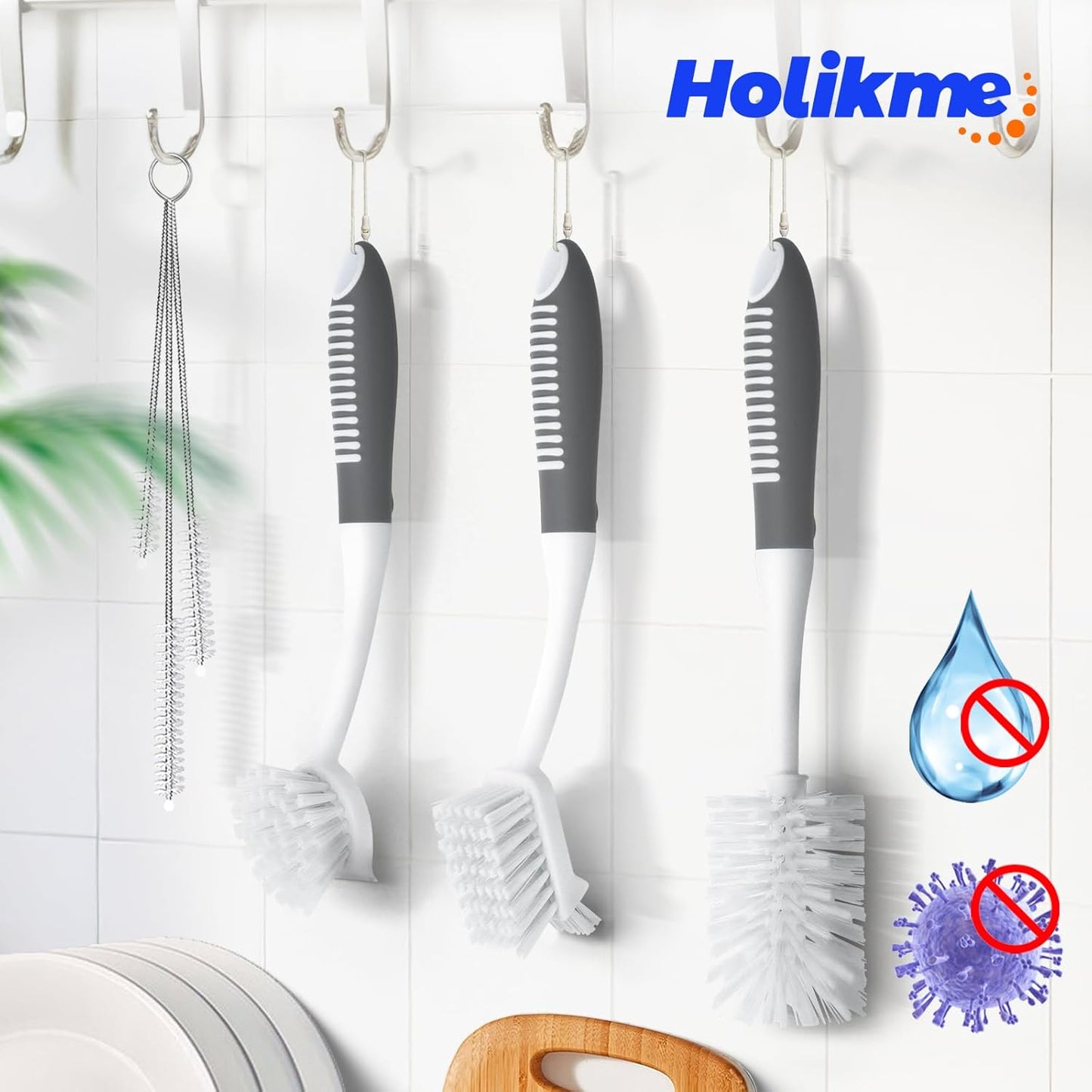 4-Piece Kitchen Scrub Brush Set