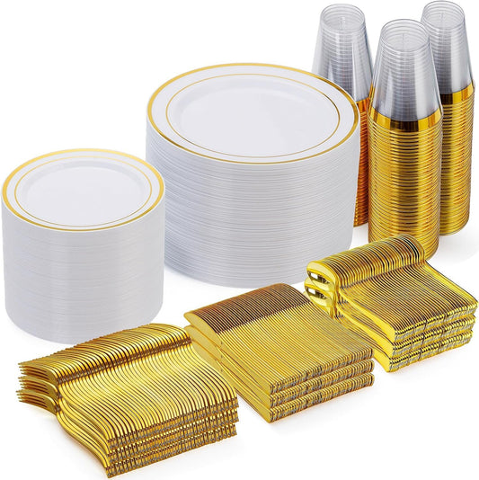 600-Piece Disposable Dinnerware Set