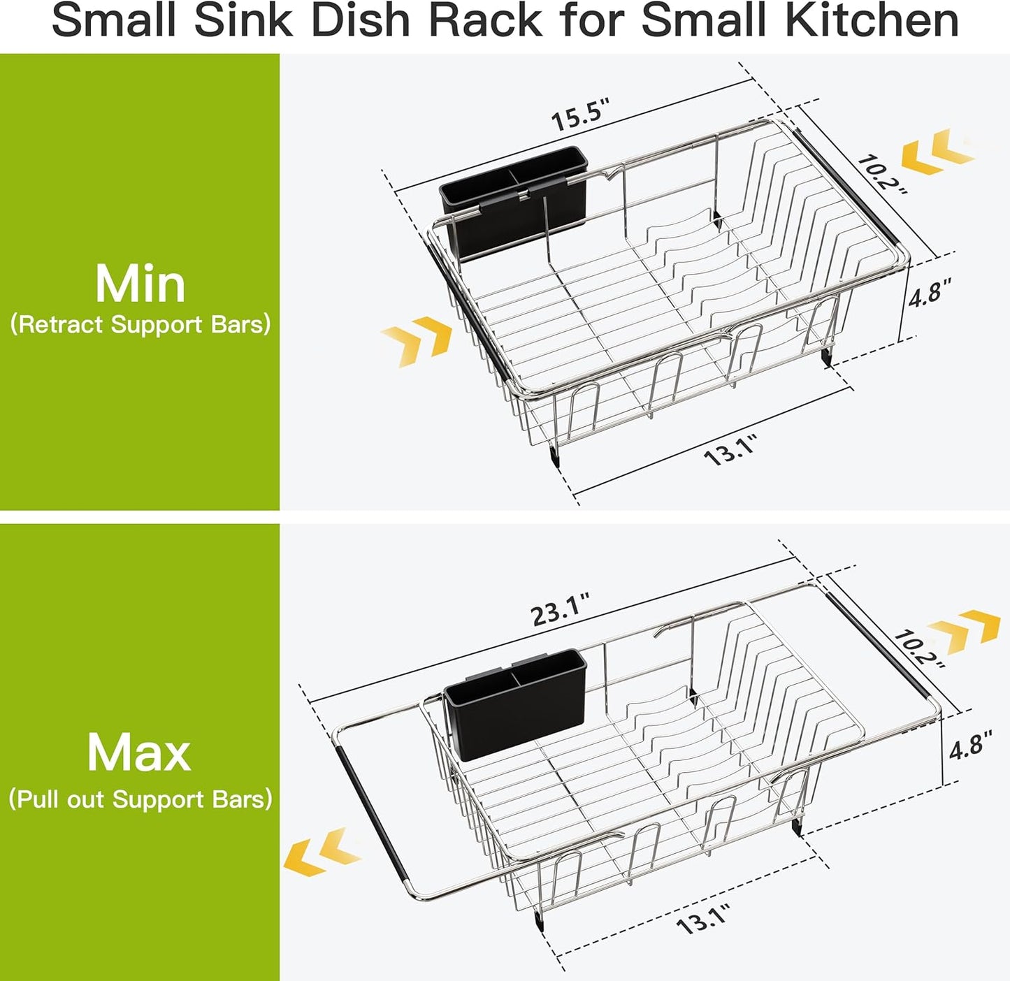 Compact Dish Drying Rack