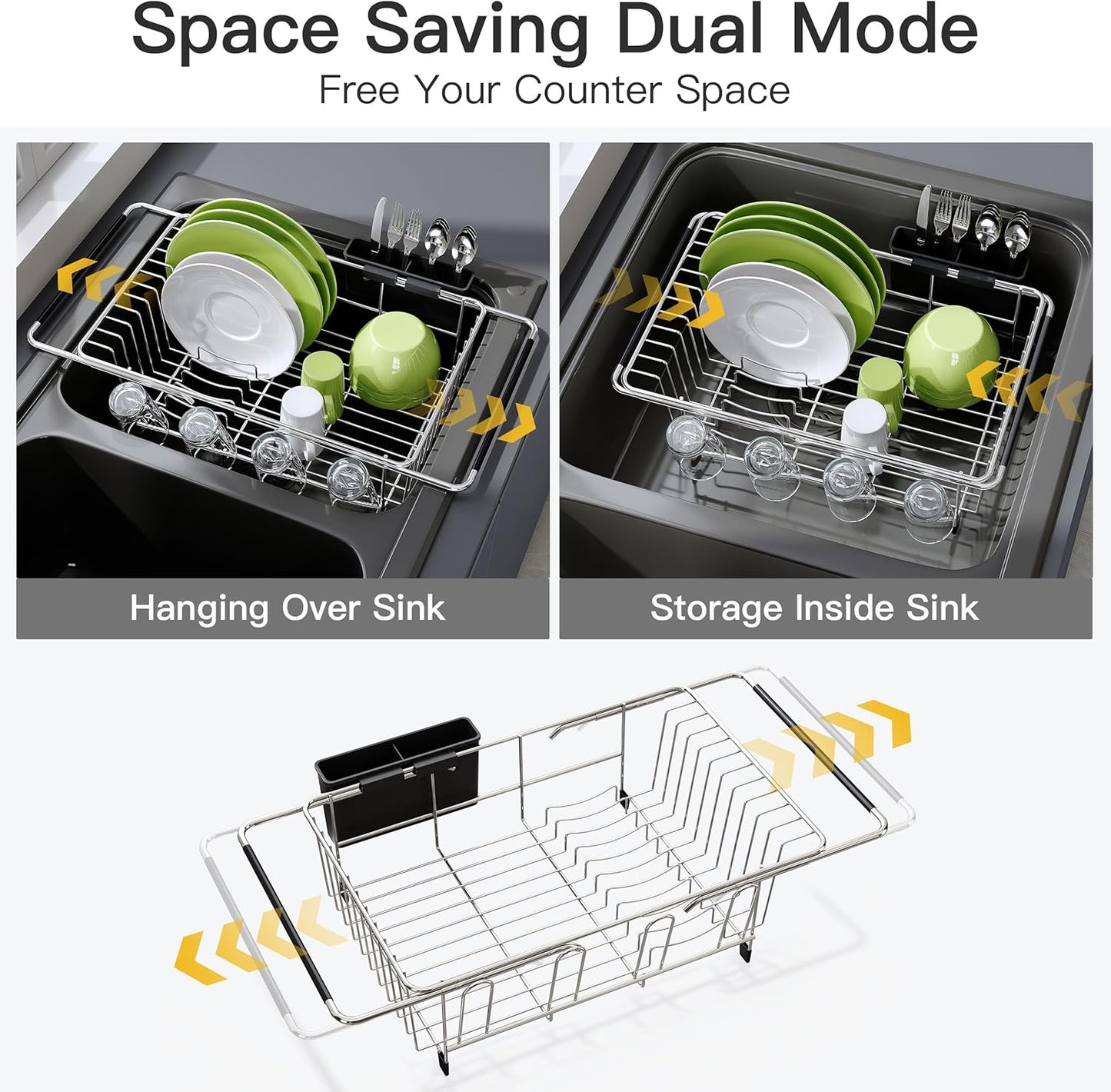 Compact Dish Drying Rack