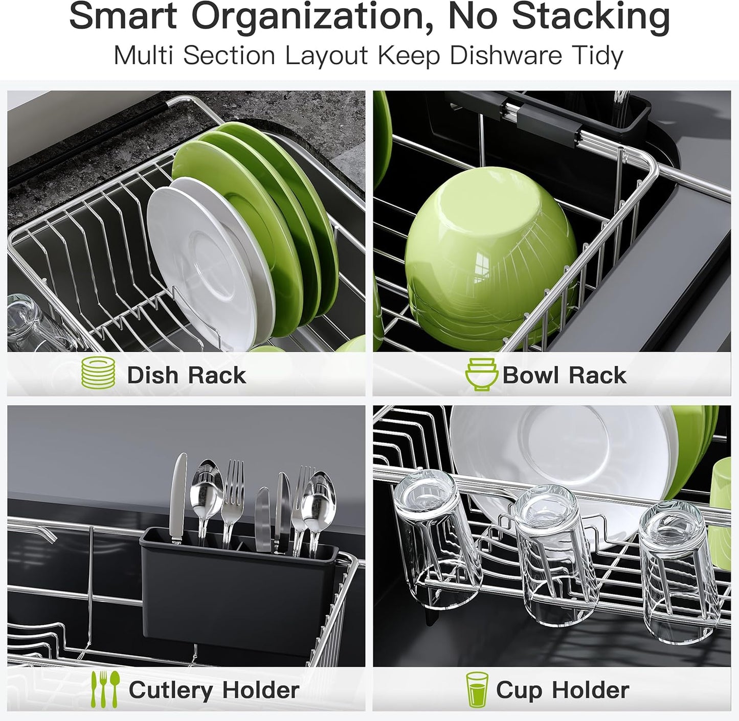 Compact Dish Drying Rack