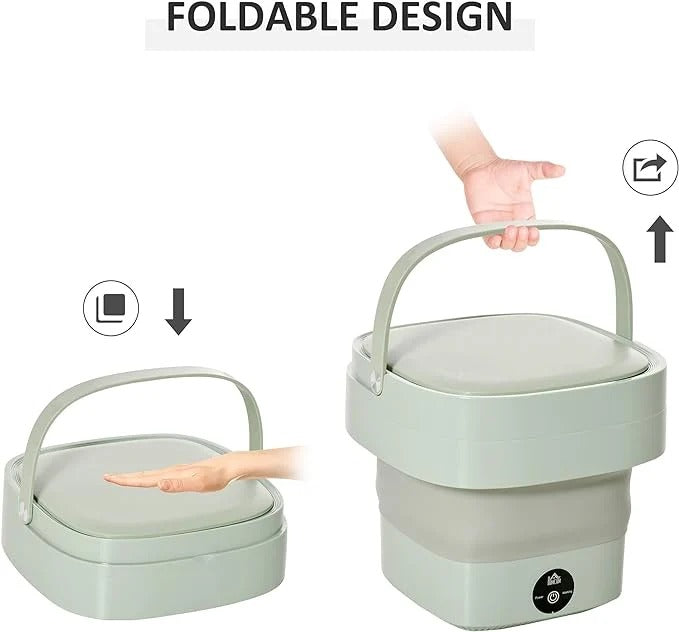 Foldable Mini Laundry Machine – Portable Washer for Home & Travel