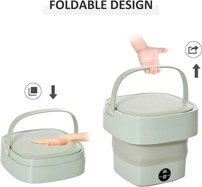 Foldable Mini Laundry Machine – Portable Washer for Home & Travel