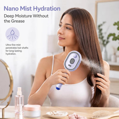 Electric Spray Retractable Air Cushion Comb – Hair Styling Tool