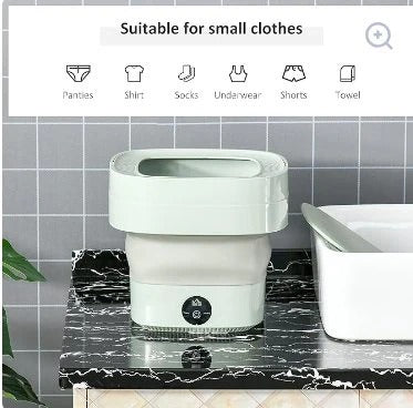 Foldable Mini Laundry Machine – Portable Washer for Home & Travel