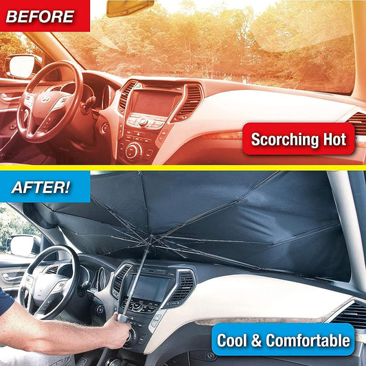 Car Windshield Sun Shade – UV Protection Foldable Sunshade