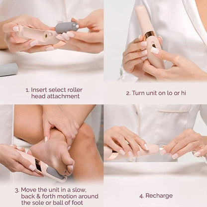 Electric Pedicure Foot File Callus Remover – Rechargeable Foot Care Tool