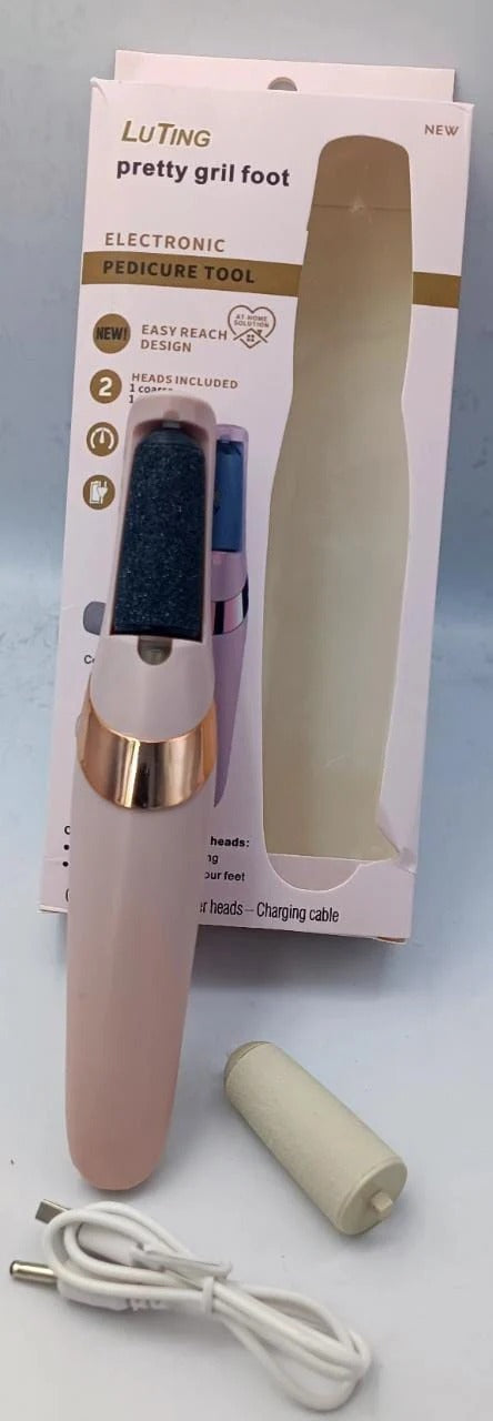 Electric Pedicure Foot File Callus Remover – Rechargeable Foot Care Tool