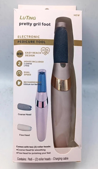 Electric Pedicure Foot File Callus Remover – Rechargeable Foot Care Tool