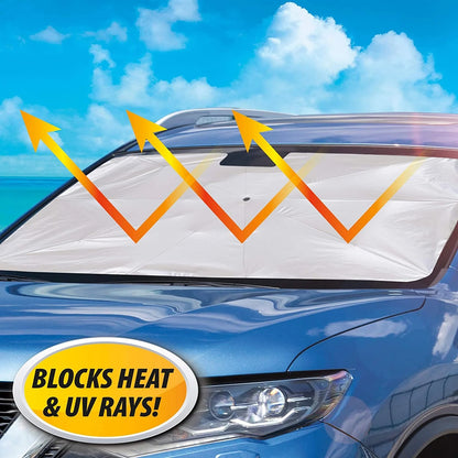 Car Windshield Sun Shade – UV Protection Foldable Sunshade