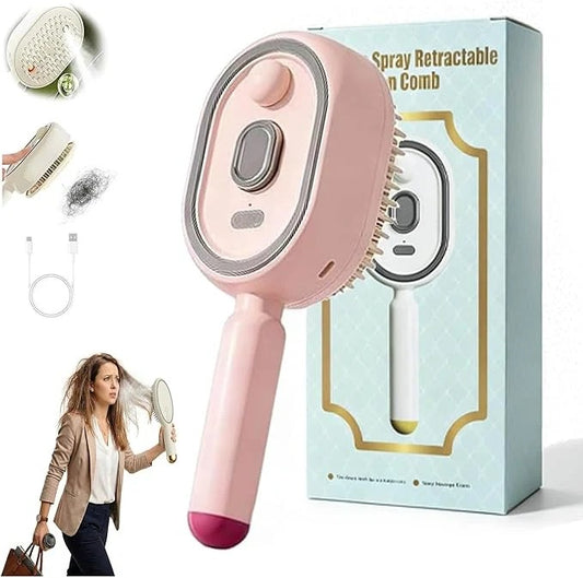 Electric Spray Retractable Air Cushion Comb – Hair Styling Tool